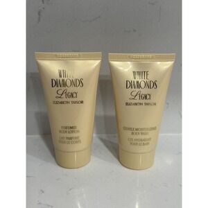 PACK OF 2 White Diamonds~By Elizabeth Taylor~Perfumed~Lotion~Body Wash~1.7 Oz